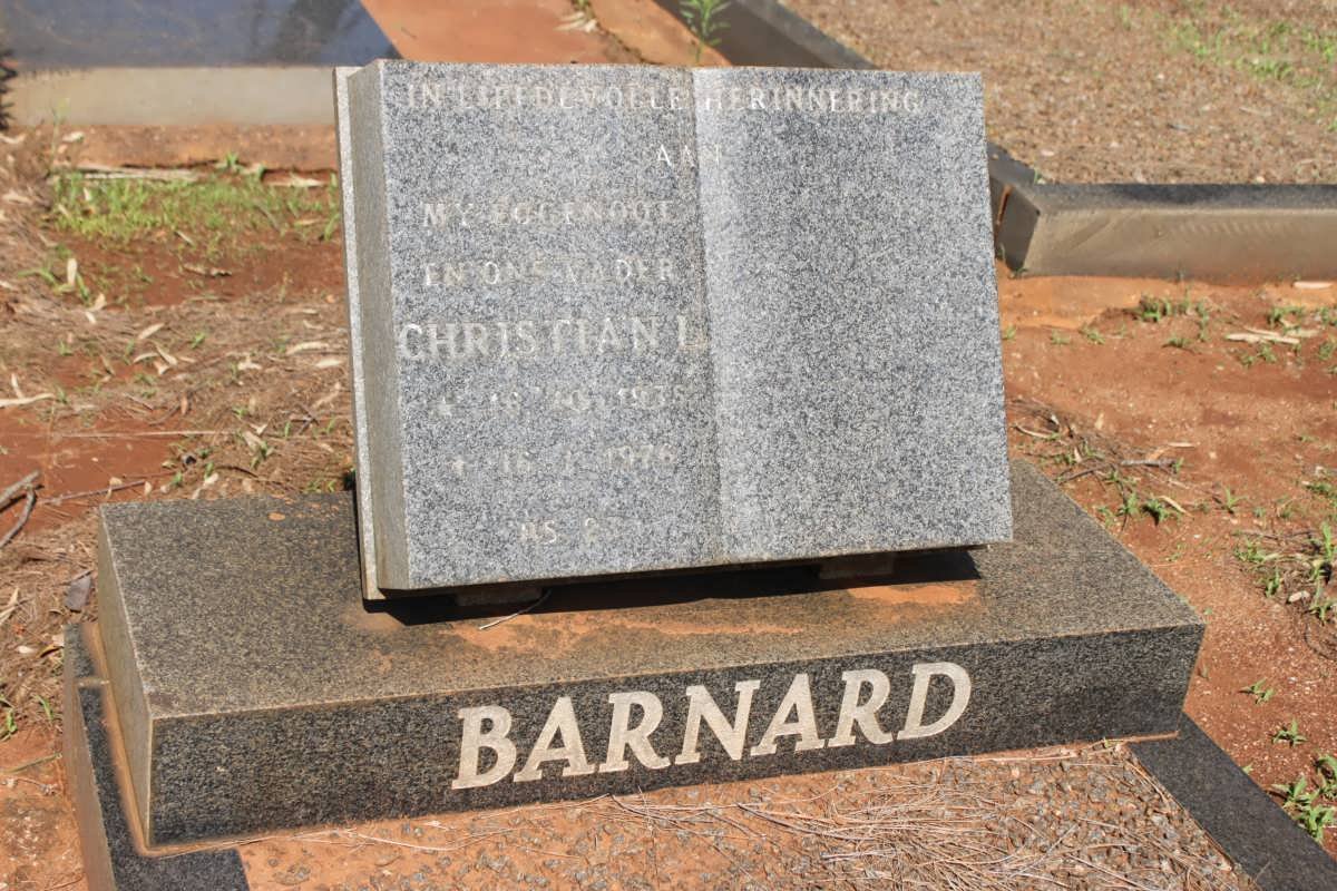 BARNARD Christian 193?-1976