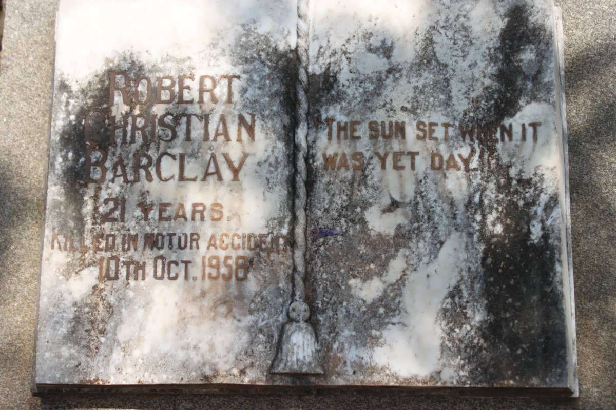 BARCLAY Robert Christian -1958