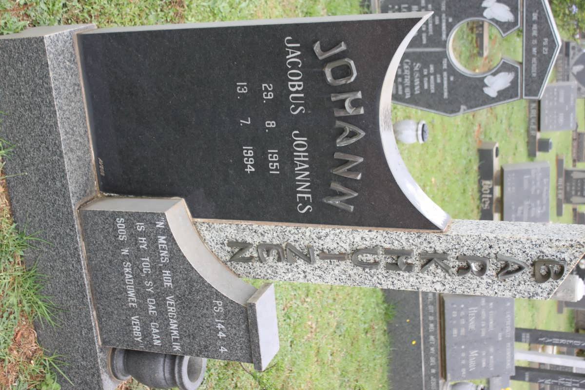 BARKHUIZEN Jacobus Johannes 1951-1994