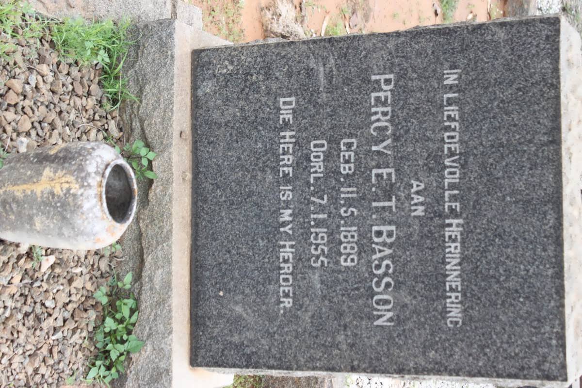 BASSON Percy E.T. 1889-1955