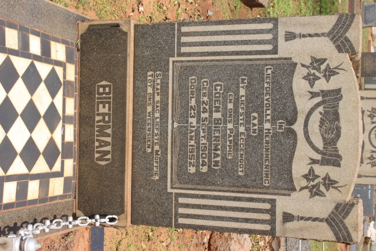 BIERMAN Coen 1904-1952
