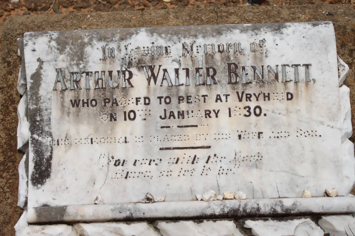 BENNETT Arthur Walter  -1930