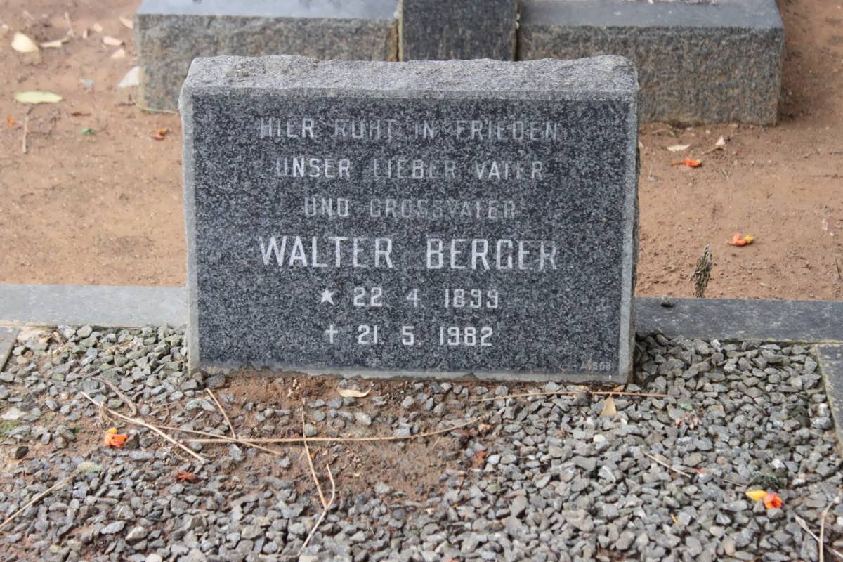 BERGER Walter 1899-1982