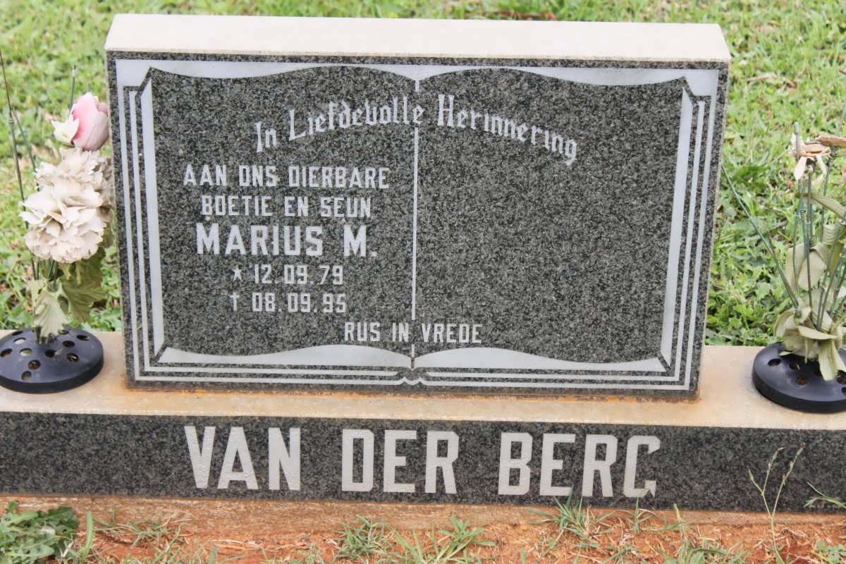BERG Marius M., van der 1979-1995