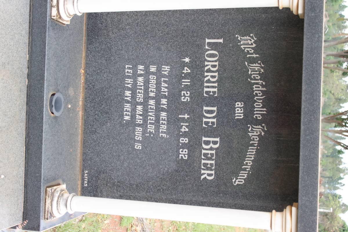 BEER Lorrie, de 1925-1992