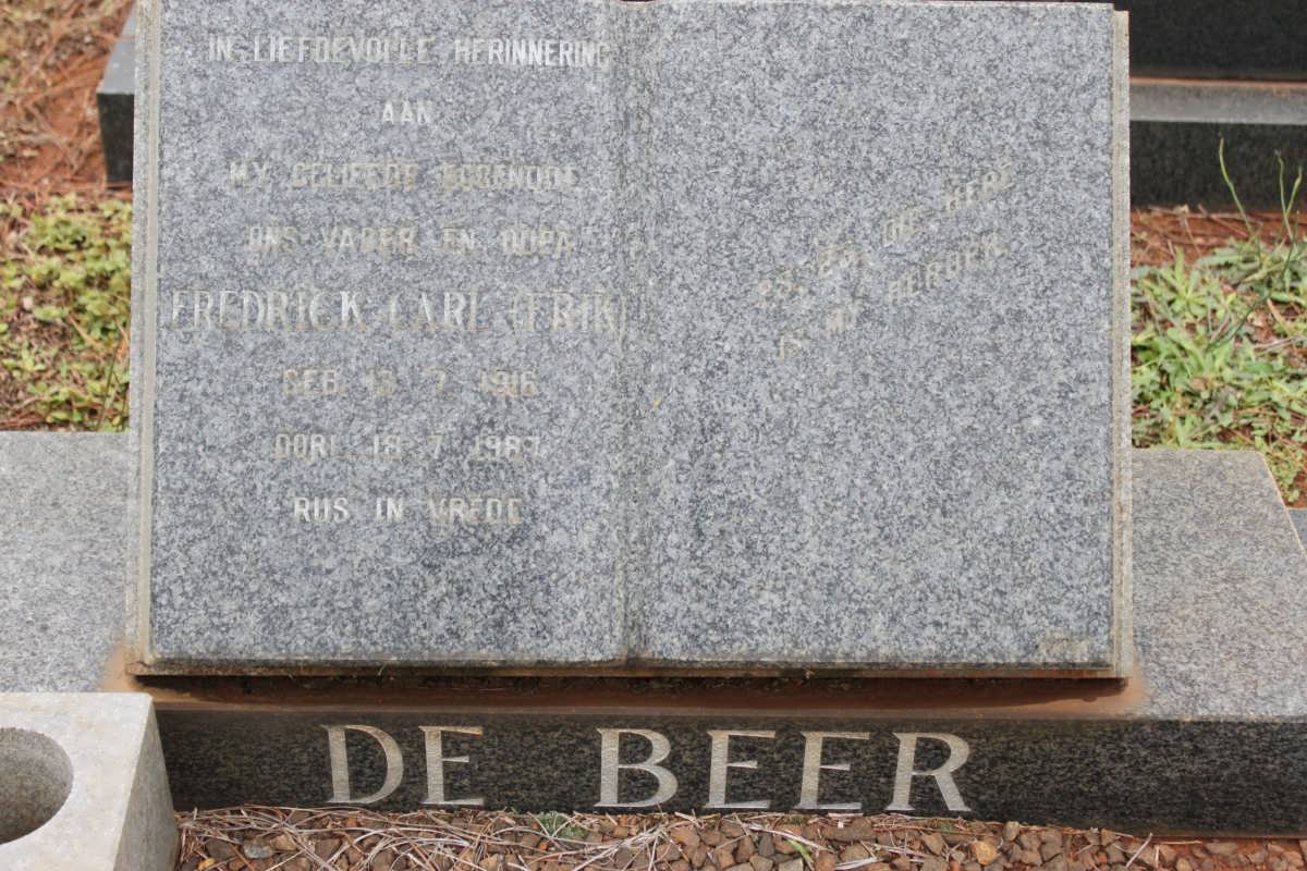 BEER Frederick Carl, de 1916-1987