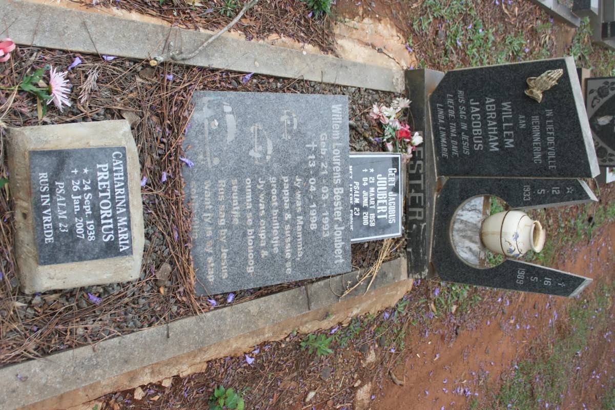 BESTER Willem Abraham Jacobus 1933-1989 :: PRETORIUS Catharina Maria 1938-2007