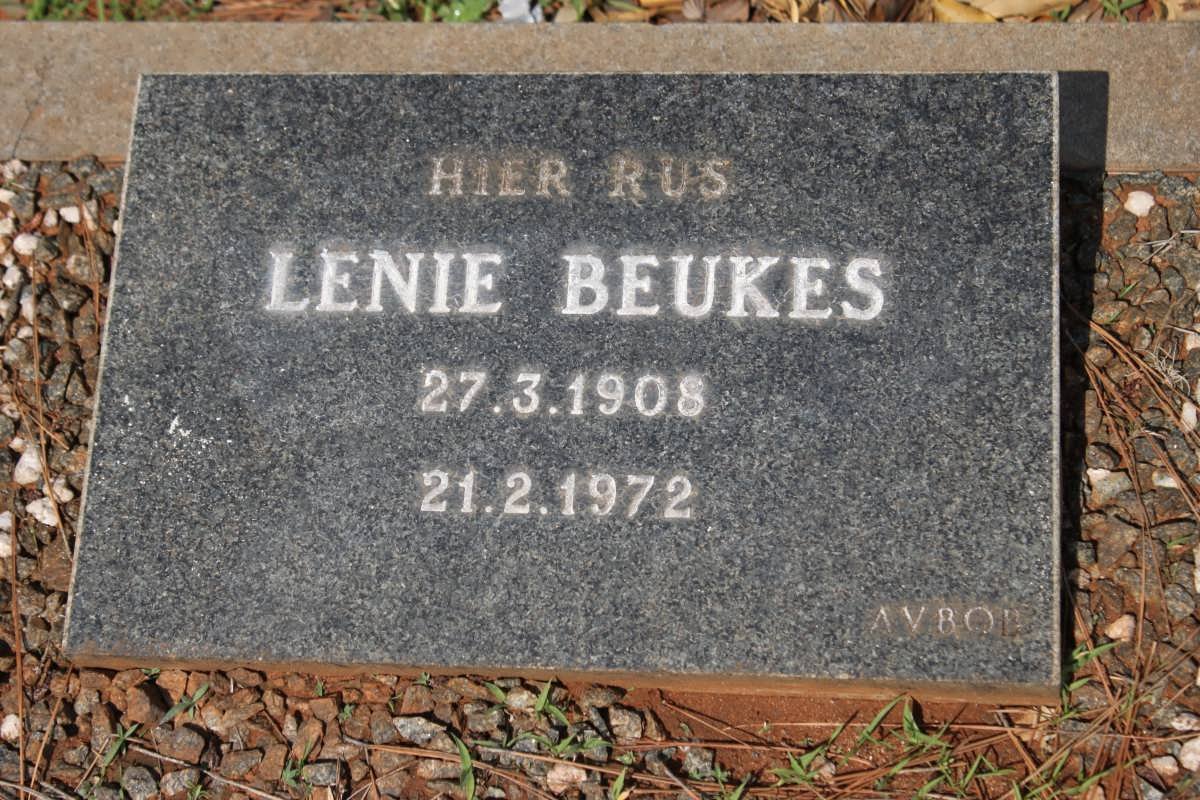BEUKES Lenie 1908-1972