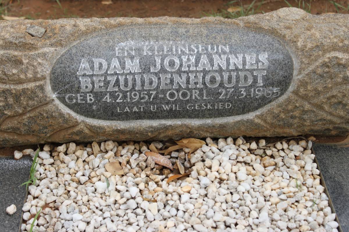 BEZUIDENHOUT Adam Johannes 1957-1965