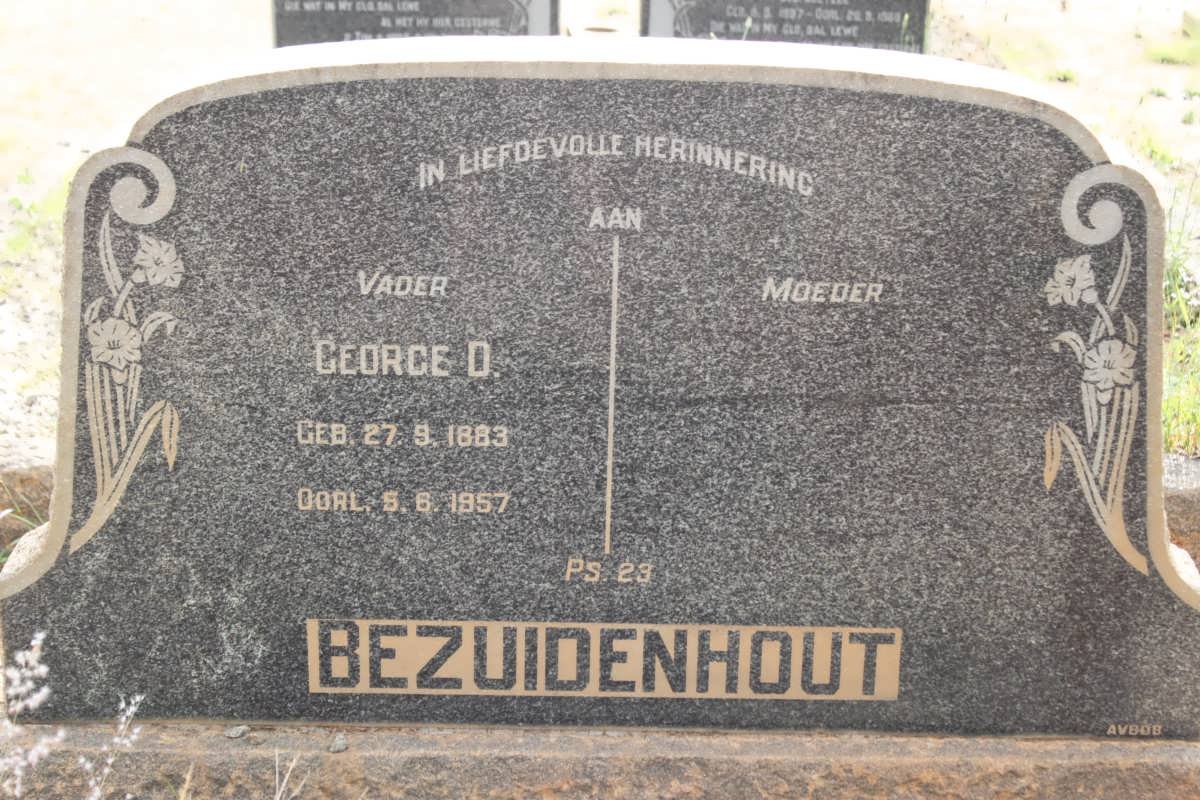 BEZUIDENHOUT George D. 1883-1957