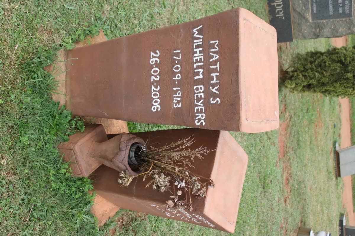 BEYERS Mathys Wilhelm 1943-2006