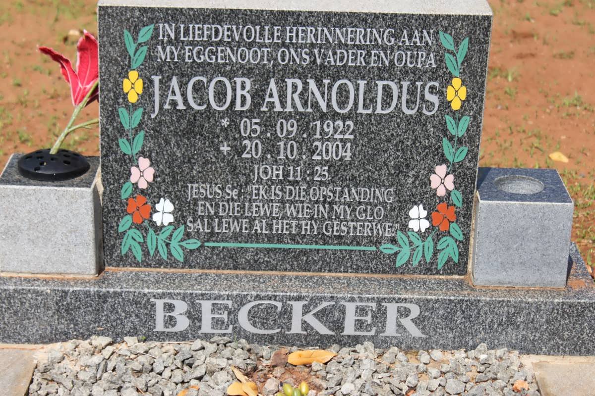 BECKER Jacob Arnoldus 1922-2004