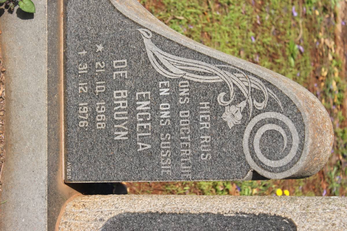 BRUYN Engela, de 1968-1976