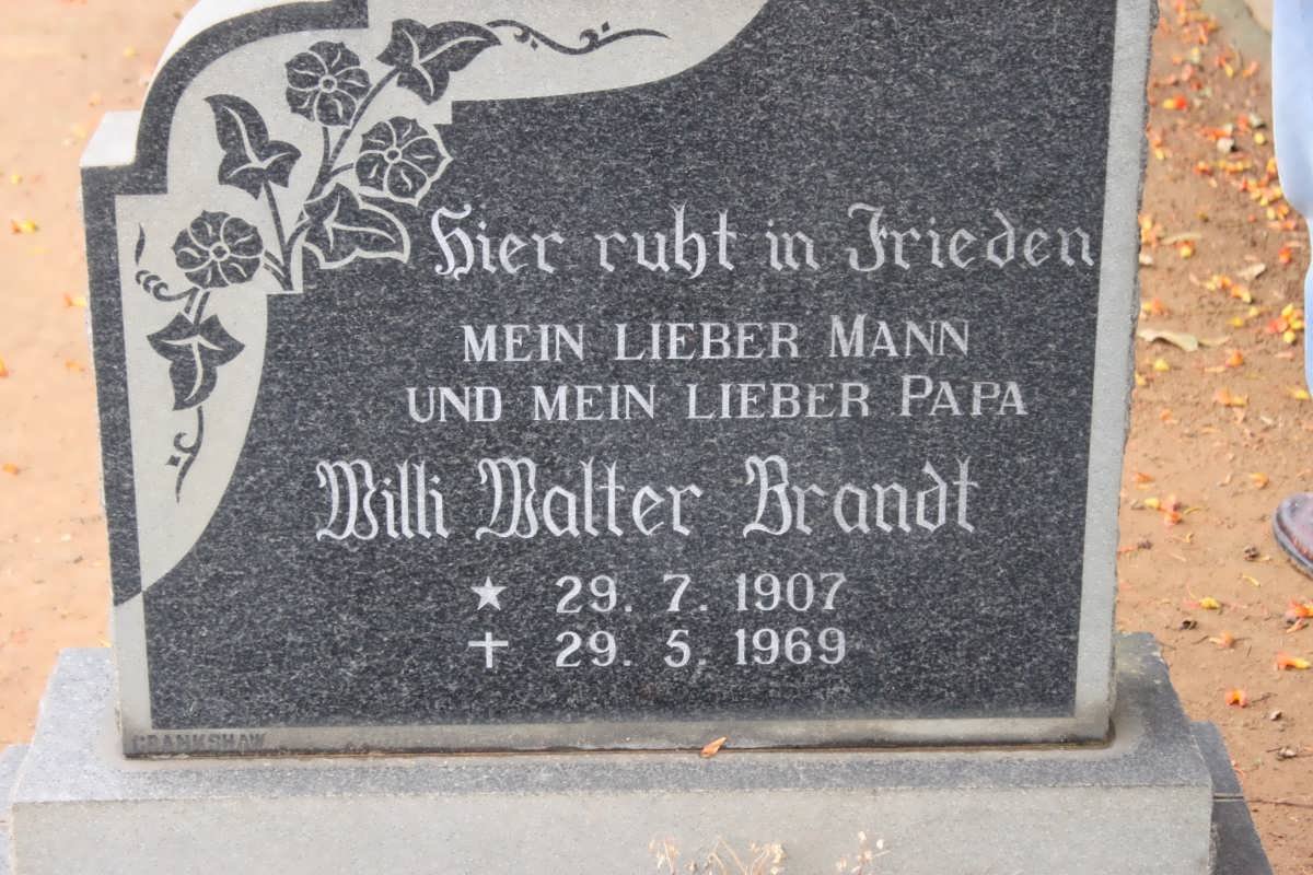 BRANDT Willi Walter 1907-1969