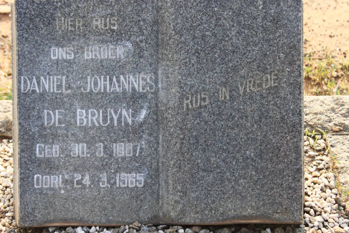 BRUYN Daniel Johannes, de 1887-1965