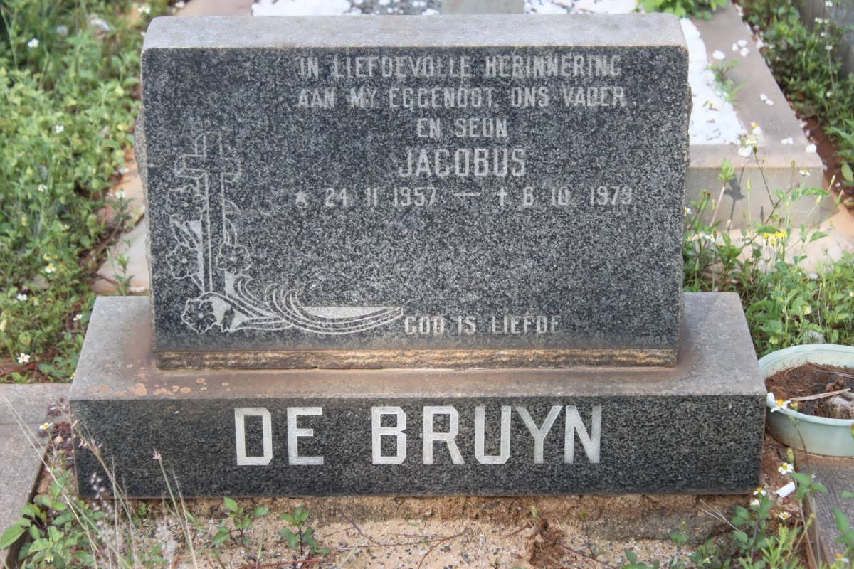 BRUYN Jacobus, de 1957-1979
