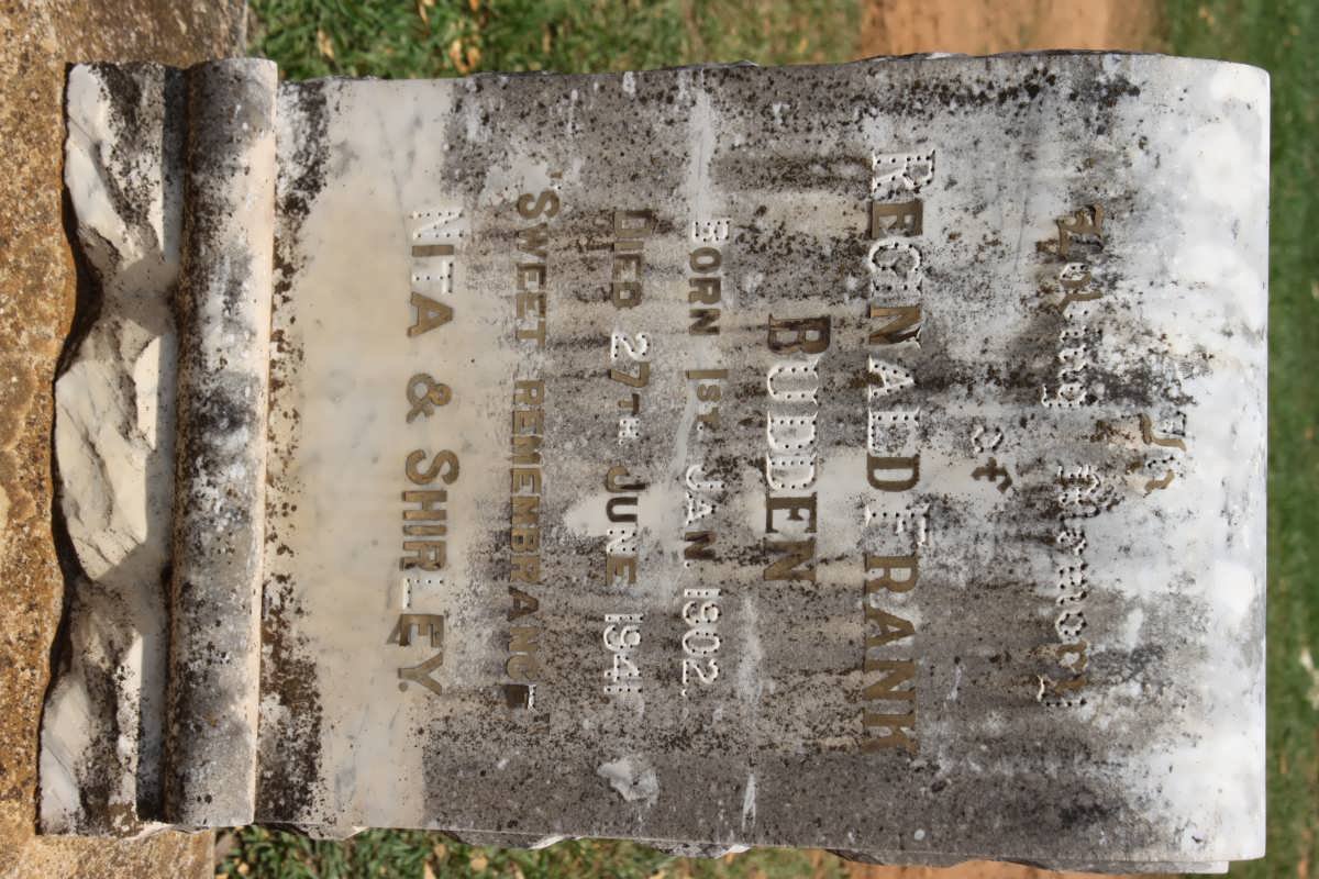 BUDDEN Reginald Frank 1902-1941