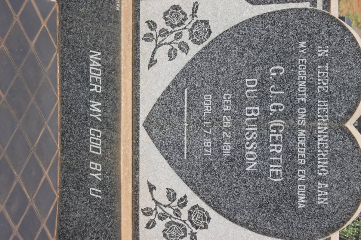 BUISSON G.J.C., du 1911-1971