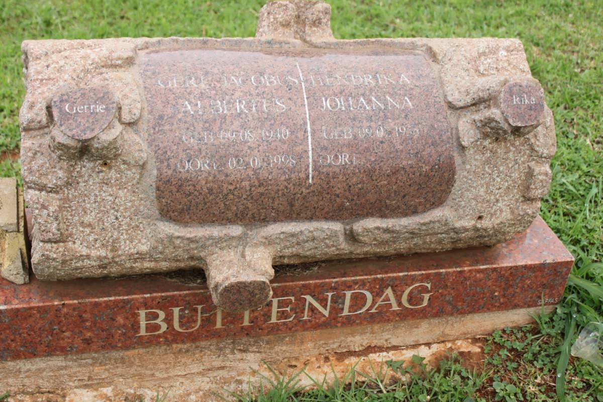 BUITENDAG Gert Jacobus Albertus 1910-1998 &amp; Hendrika Johanna 19??-