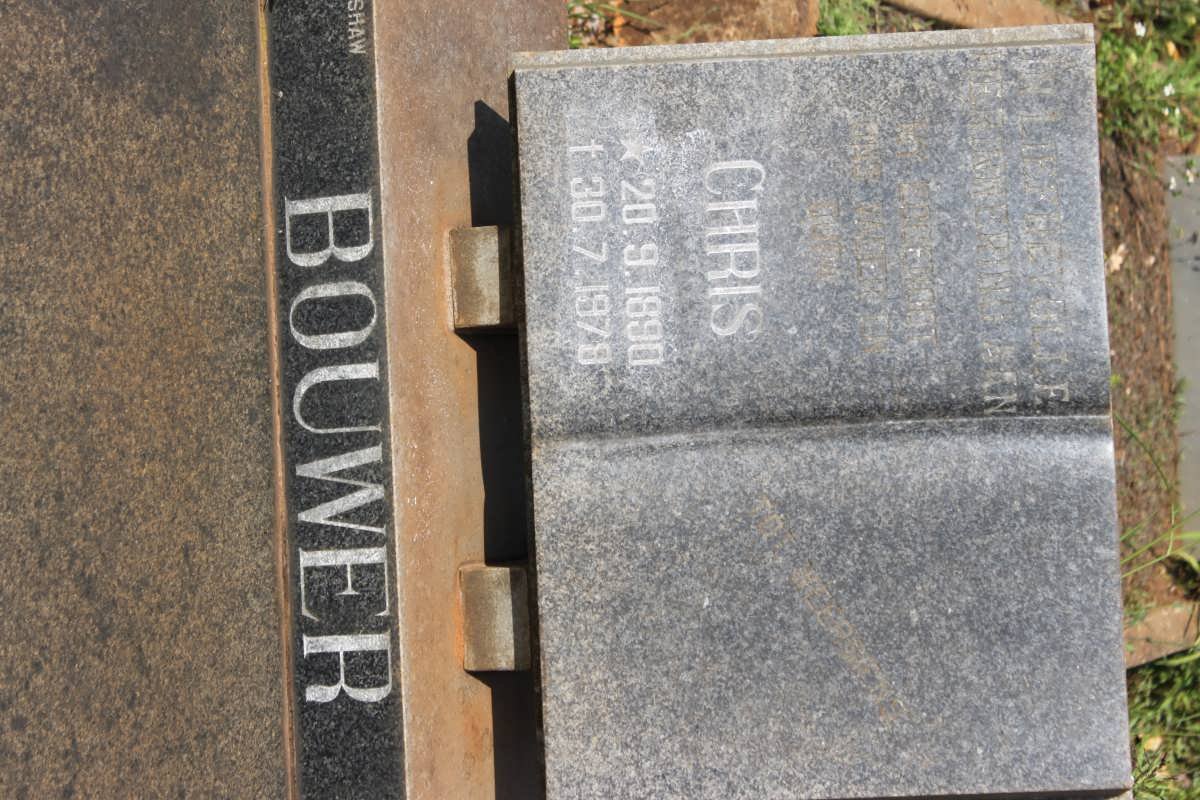 BOUWER Chris 1890-1978