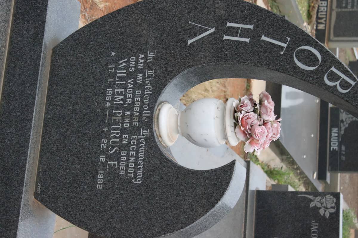 BOTHA Willem Petrus E. 1954-1982