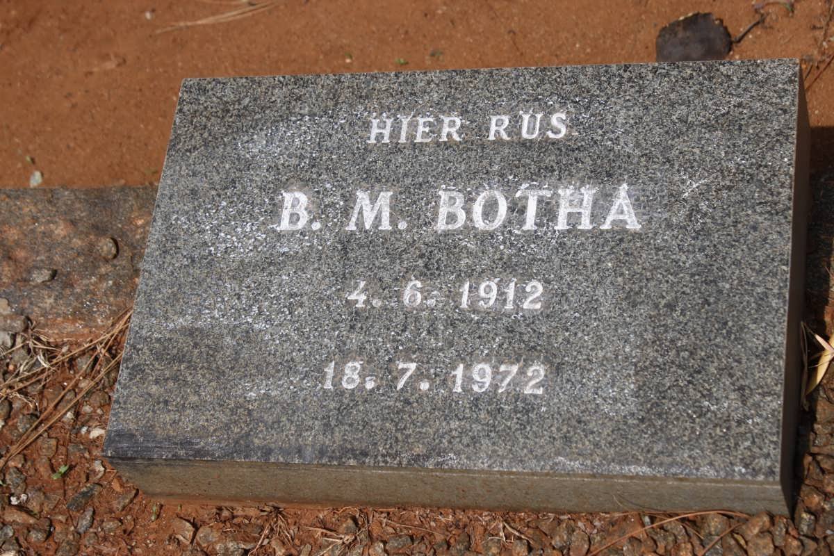 BOTHA B.M. 1912-1972
