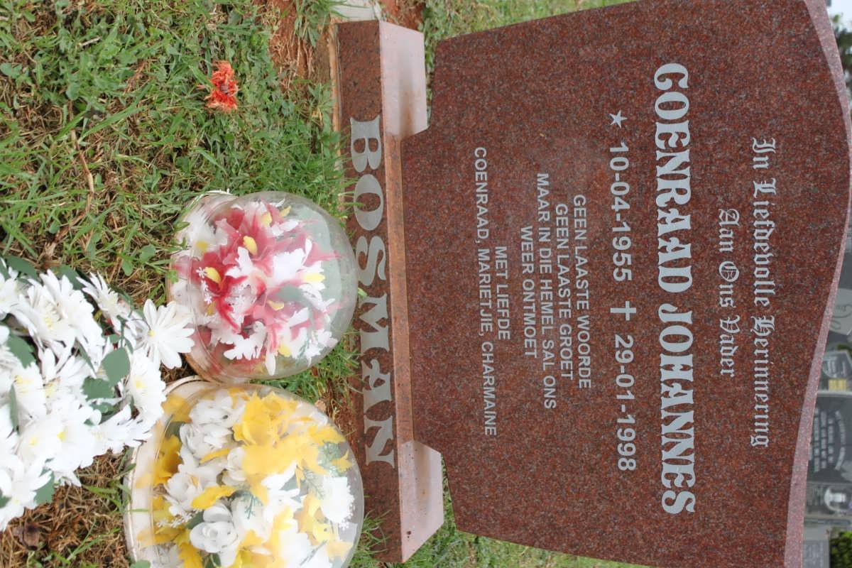 BOSMAN Coenraad Johannes 1955-1998