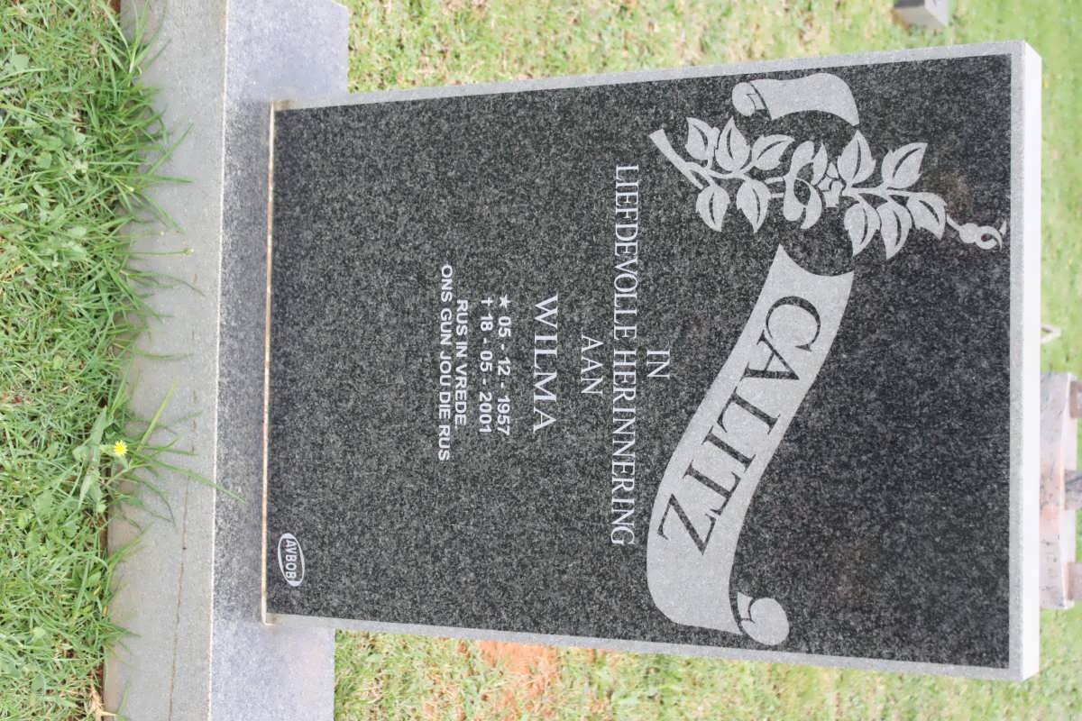 CALITZ Wilma 1957-2001