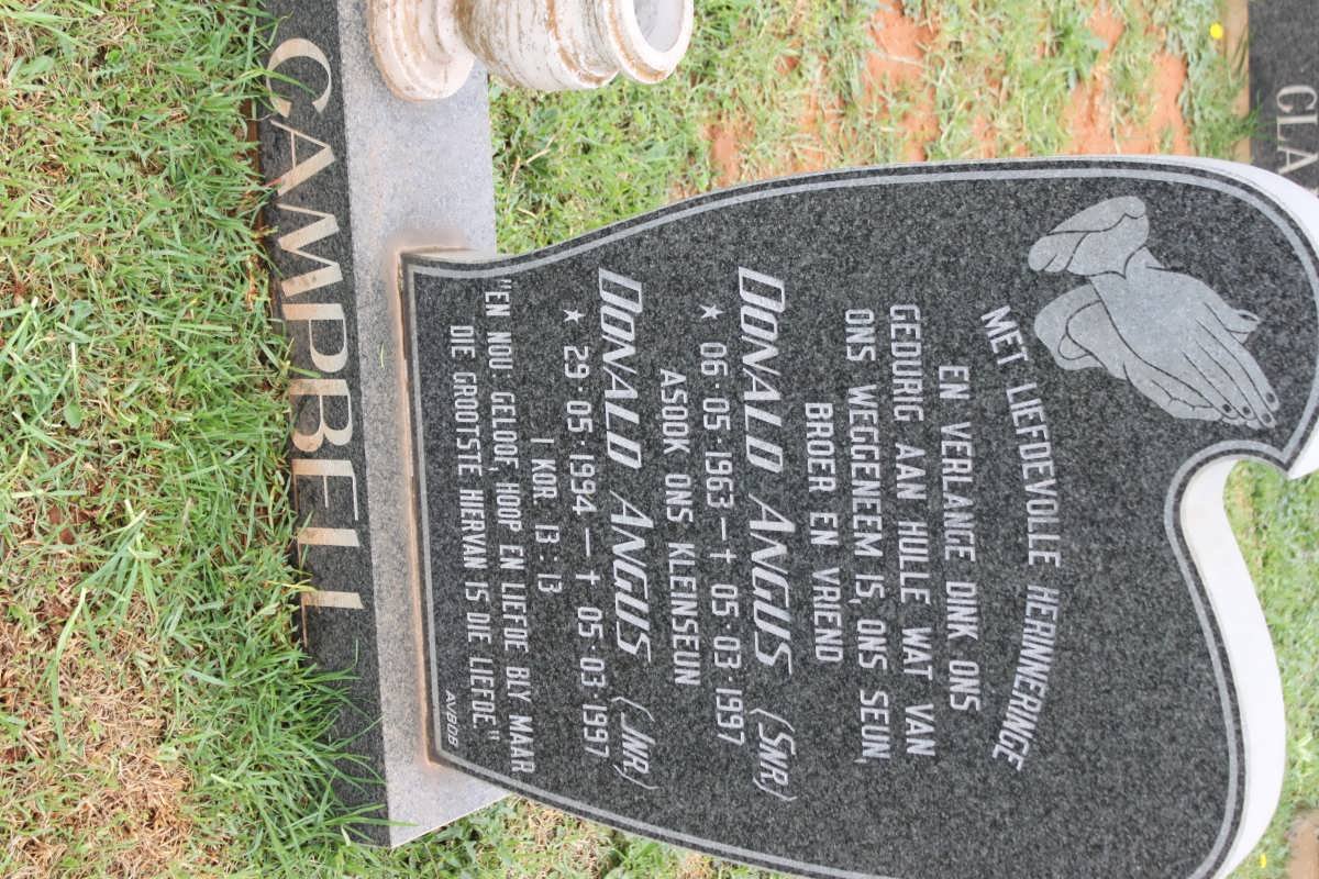 CAMPBELL Donald Angus 1963-1997 :: CAMPBELL Donald Angus 1994-1997