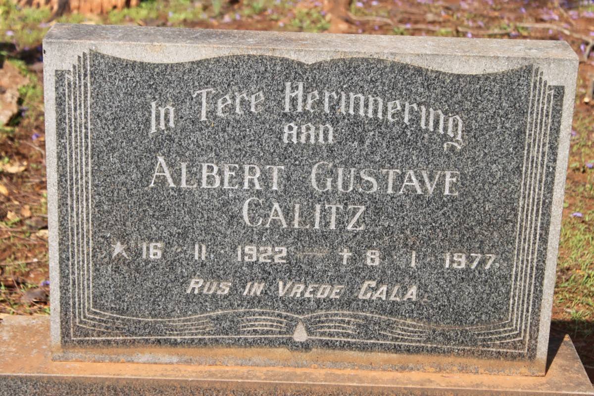 CALITZ Albert Gustave 1922-1977