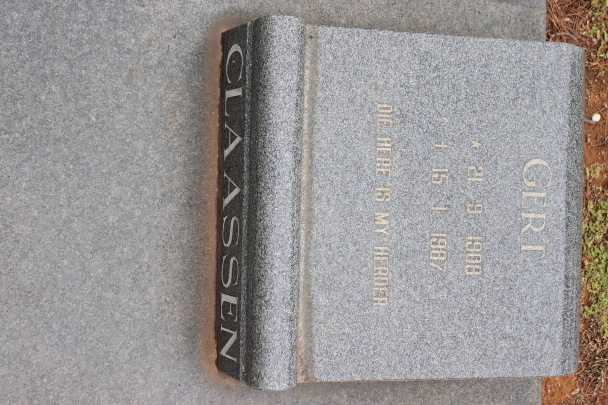 CLAASSEN Gert 1908-1987