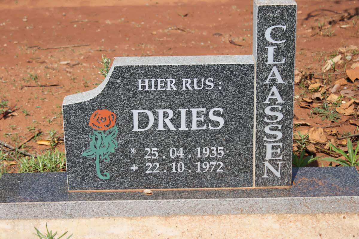 CLAASSEN Dries 1935-1972