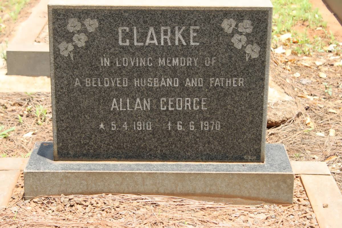 CLARKE Allan George 1910-1970