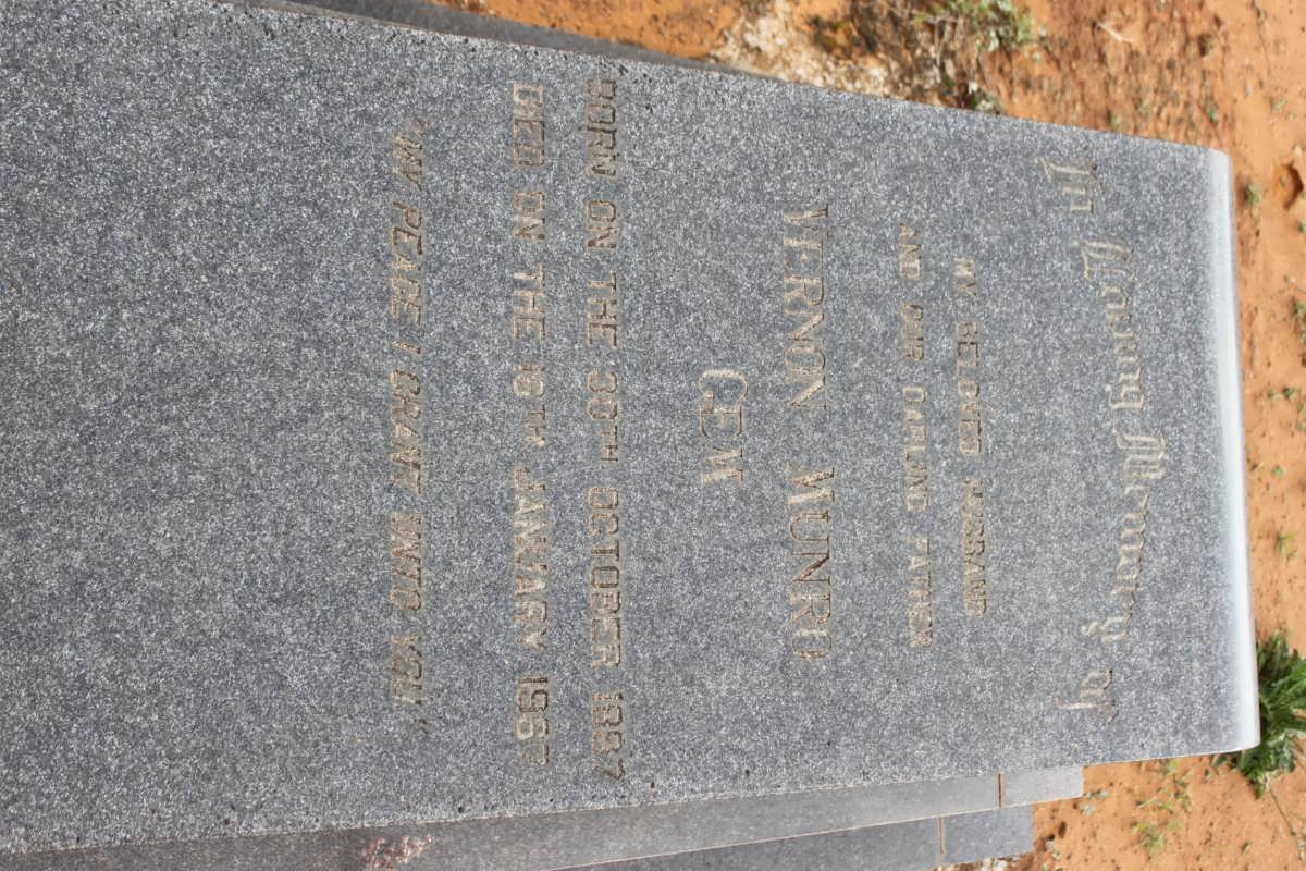 CEM Vernon Munro 1897-1967