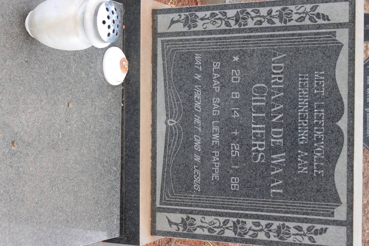 CILLIERS Adriaan De Waal 1914-1986