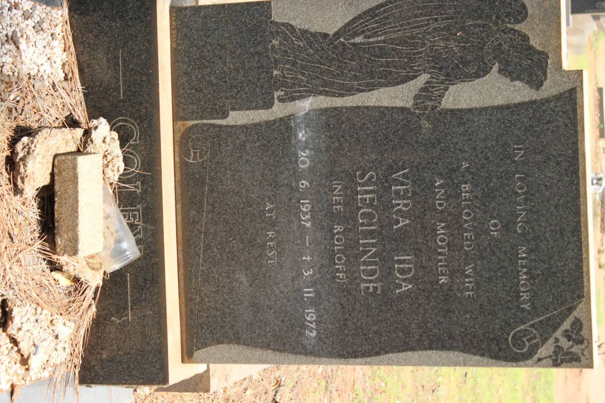 COLEY Vera Ida Sieglinde nee ROLOFF 1937-1977