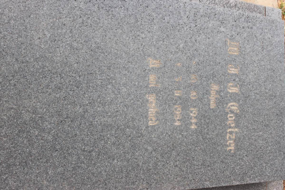 COETZER W.J.J. 1944-1984