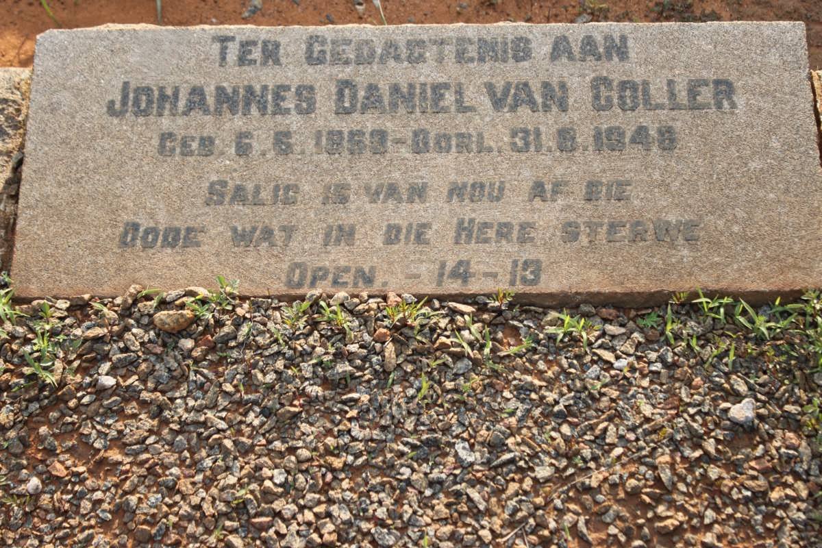 COLLER Johannes Daniel, van 1863-1948