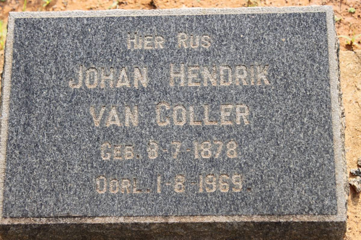 COLLER Johan Hendrik, van 1878-1969