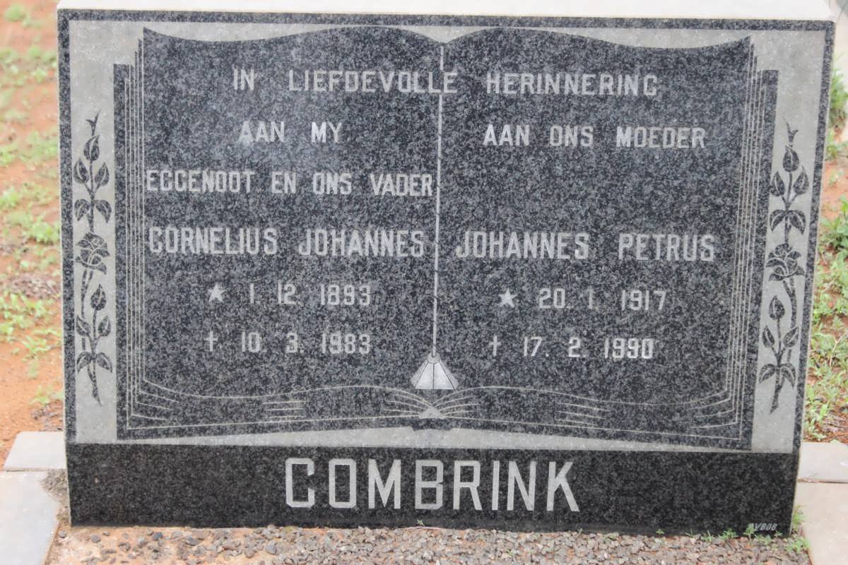 COMBRINK Cornelius Johannes 1893-1983 &amp; Johannes Petrus 1917-1990