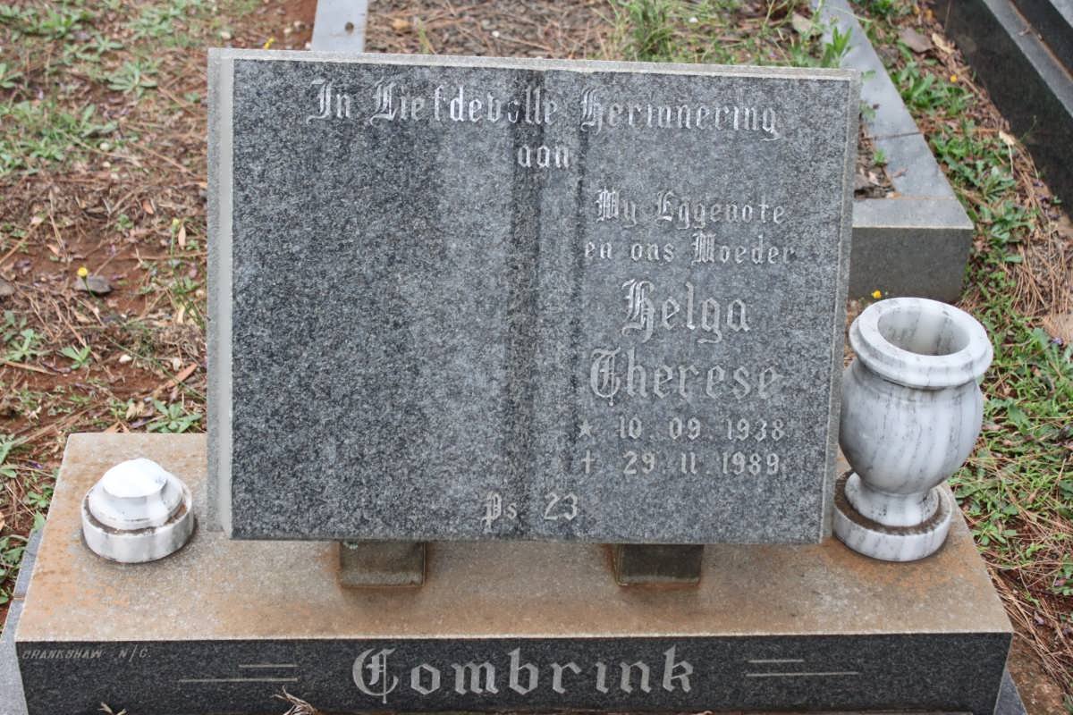 COMBRINK Helga Therese 1938-1989