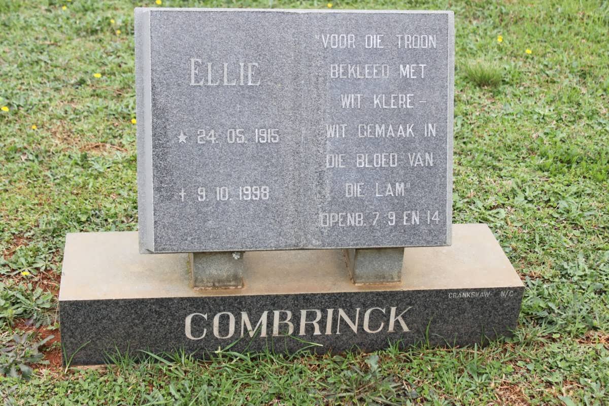 COMBRINCK Ellie 1915-1998