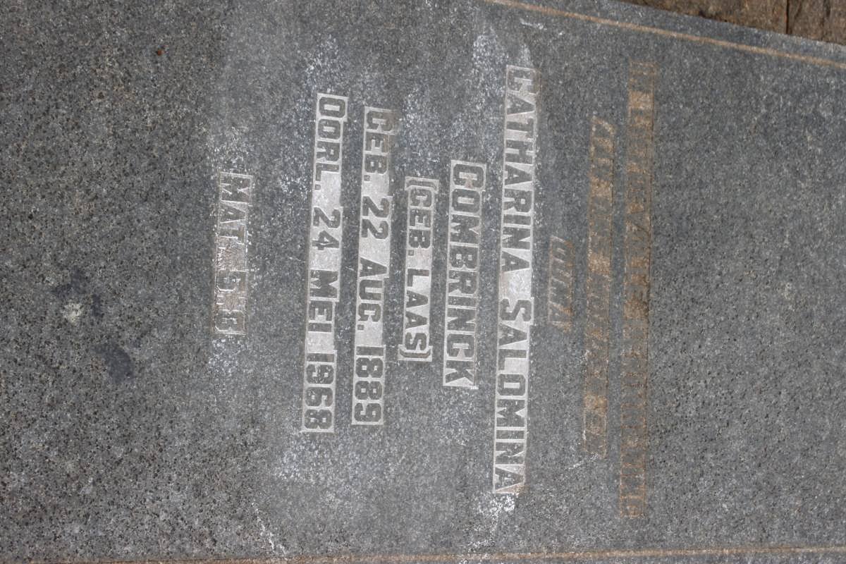 COMBRINCK Catharina Salomina nee LAAS 1889-1968