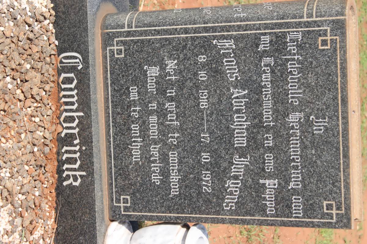 COMBRINK Frans Abraham Jurgens 1918-1972