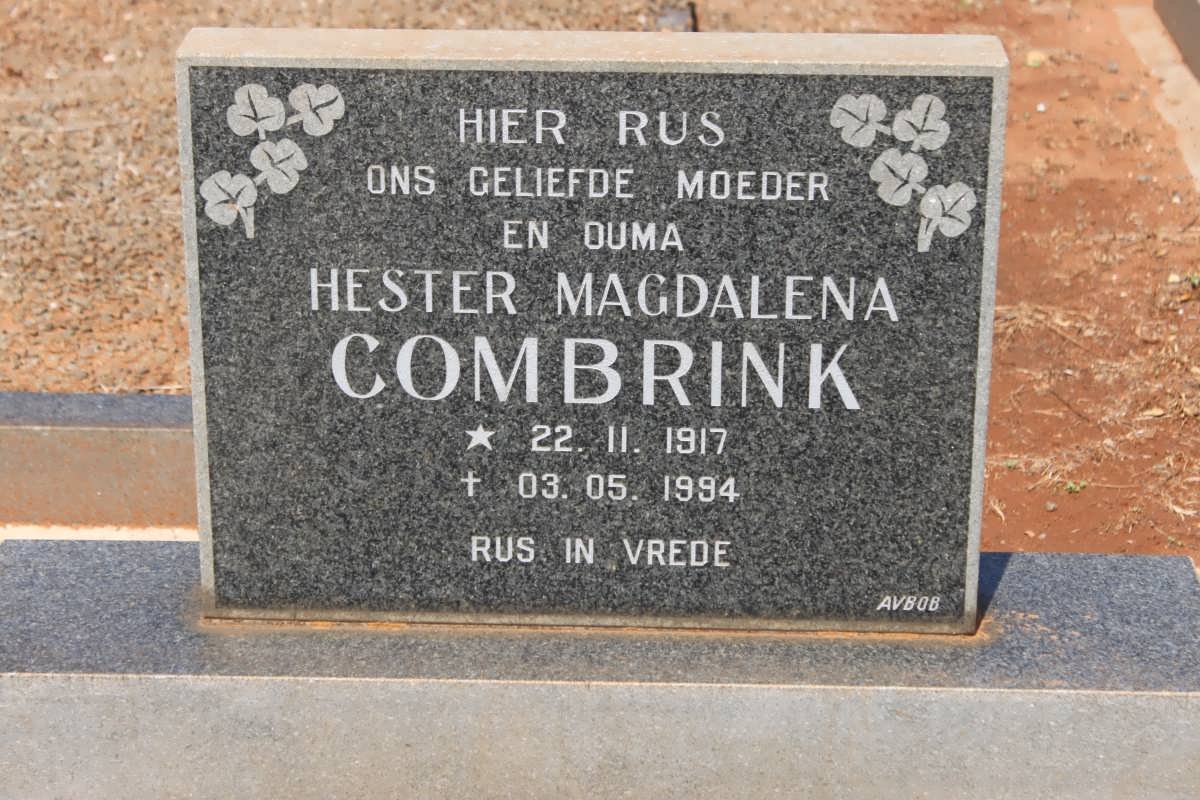 COMBRINK Hester Magdalena 1917-1994