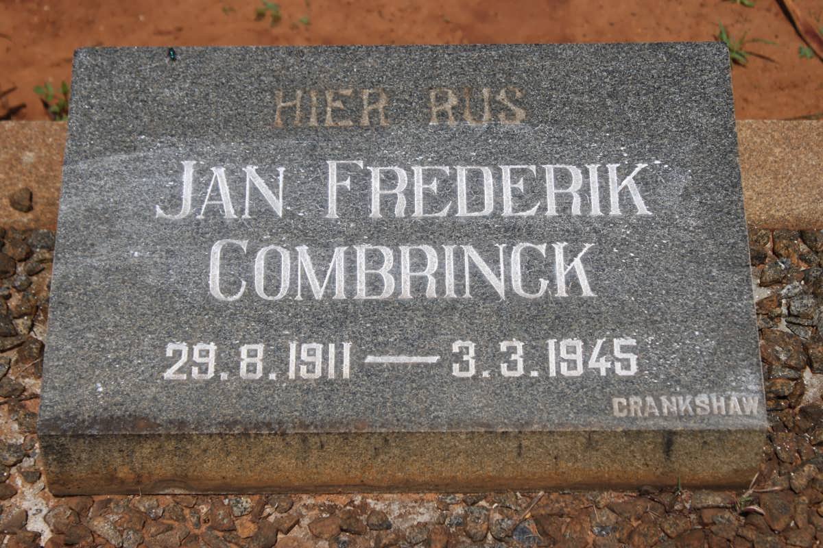 COMBRINCK Jan Frederik 1911-1945