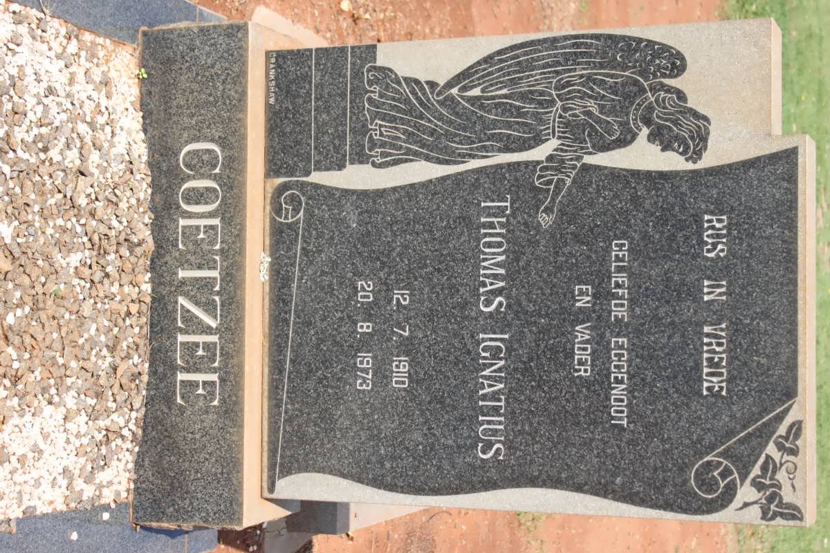 COETZEE Thomas Ignatius 1910-1973
