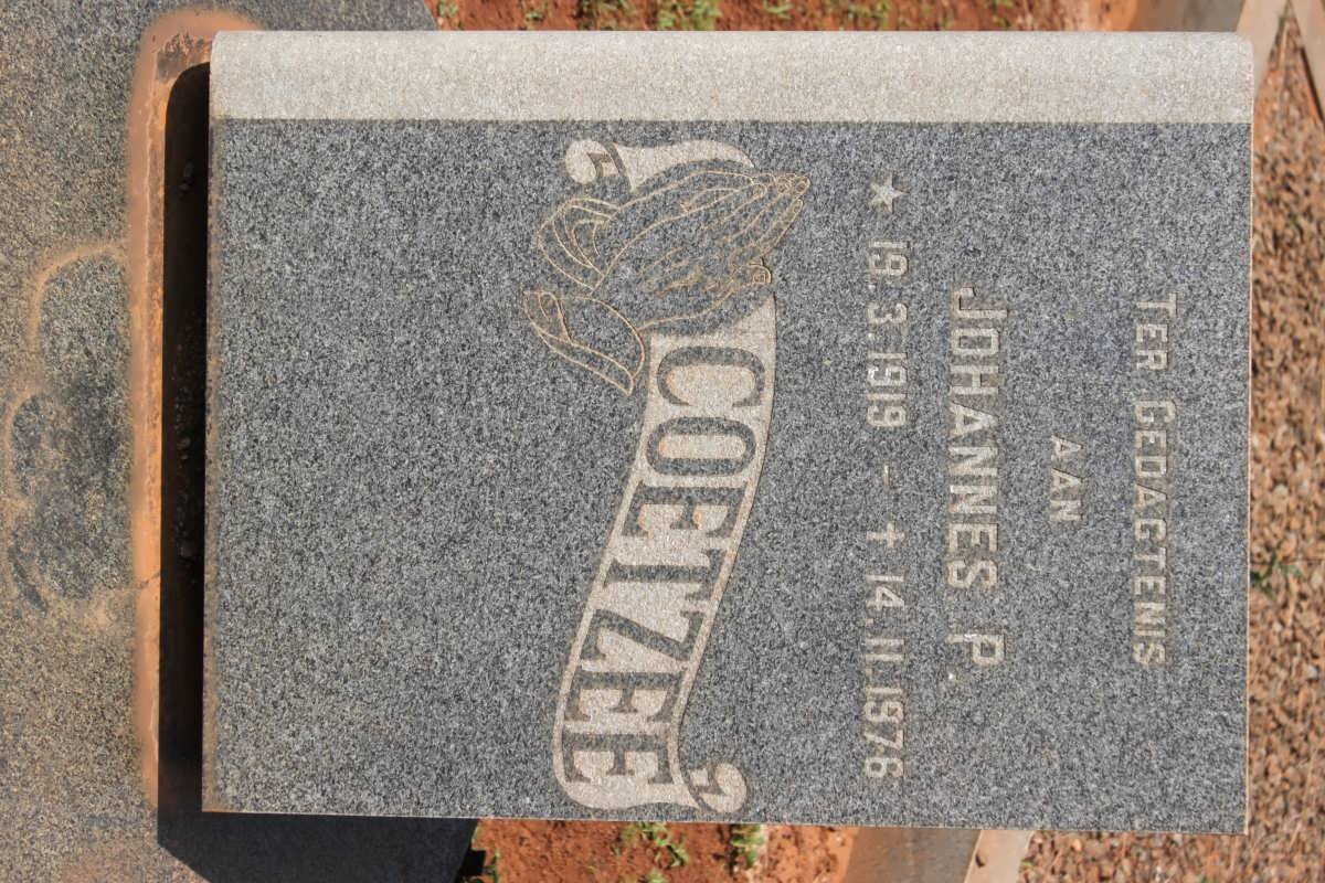 COETZEE Johannes P. 1919-1976
