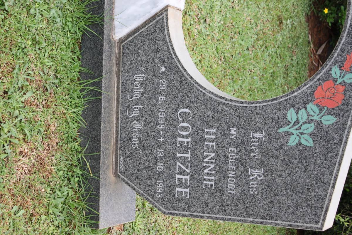 COETZEE Hennie 1939-1993