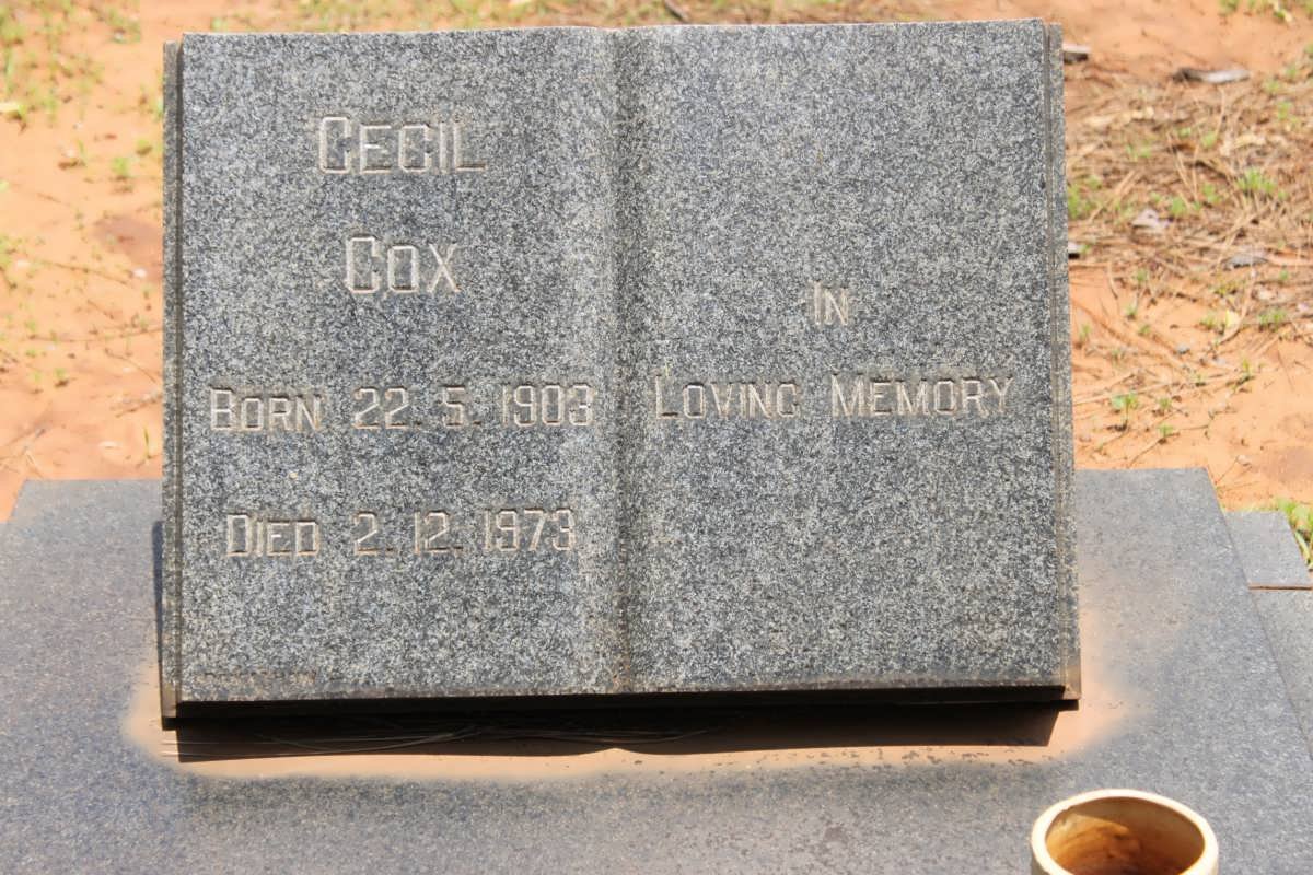 COX Cecil 1903-1973